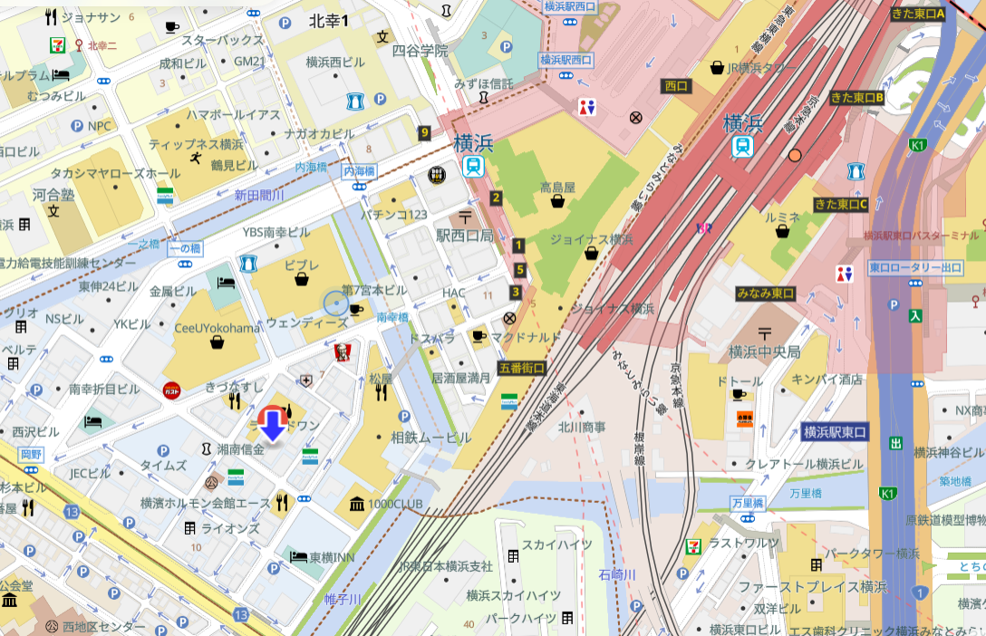 ワンダープラス異業種交流会横浜MAP 